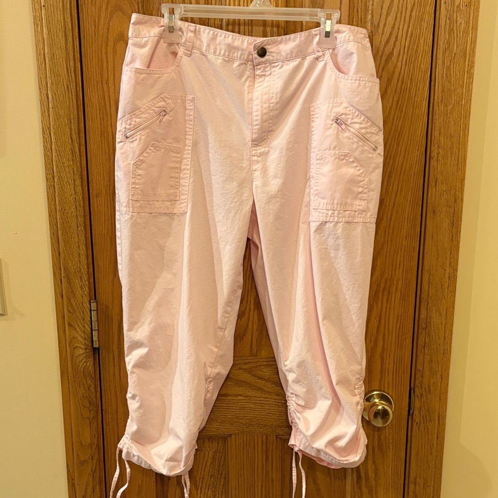 Fashion Bug Pink Cargo Capris